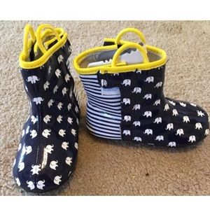 Robeez Sandor navy infant rain boots